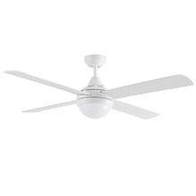 White Link 4 Blade AC Ceiling Fan with Light Kit & Remote